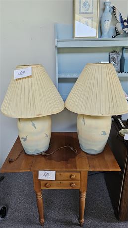 Seagull Pottery Lamps