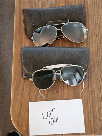 Vintage Men's Pilot Frame Sunglasses