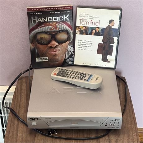Apex Digital DVD/CD/MP3 Player w/ Remote & More