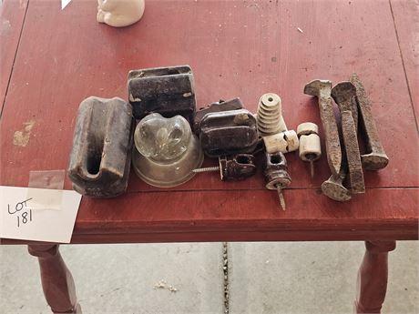 Mixed Antique Electrical Insulators & More