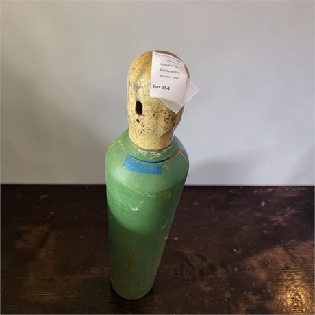 Green industrial Compressed Gas Cylinder Tank