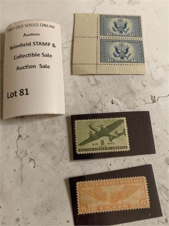 Vintage US Airmail 16 Cent Special Delivery Stamps Scott CE1 #771