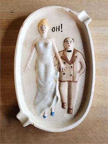 Vintage Risque Ashtray