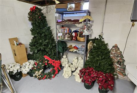 Christmas Cleanout: 6.5" Prelit Tree, 4ft Art Tree, Puzzles, Large Ceramic Nativ