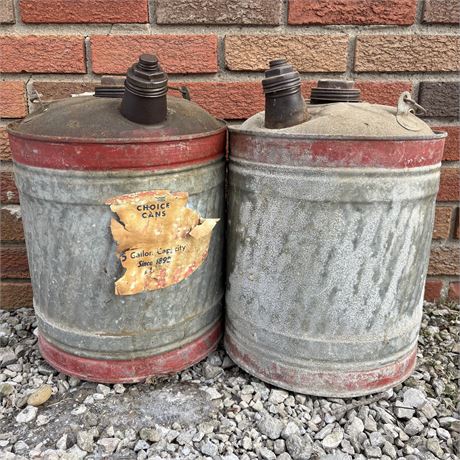 Pair of Vintage Gasoline Cans