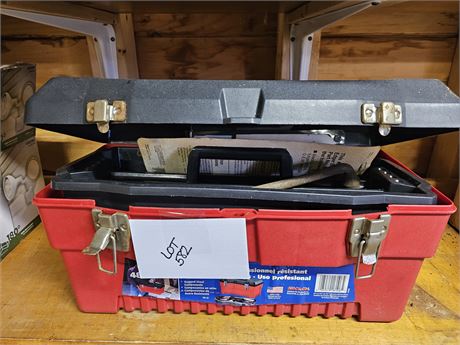 Tool Box with Mixed Hand Tools