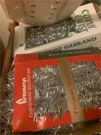 Vintage Garland & Tinsel Lot
