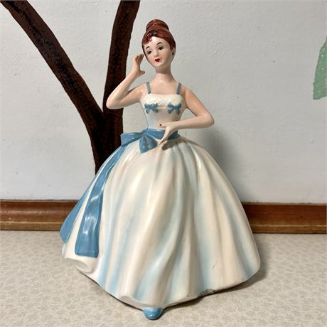 Made in Japan Mid-Century Ceramic Lady Planter