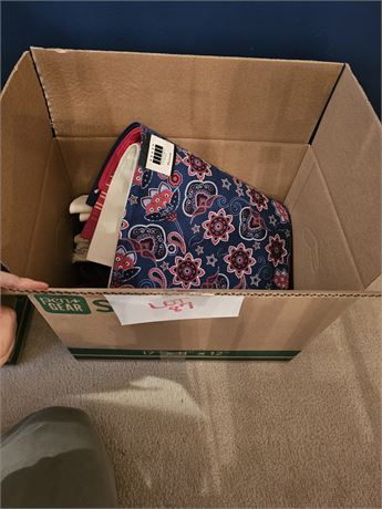 Box Of Misc Cloth Napkins- Size, Color & Maker Vary