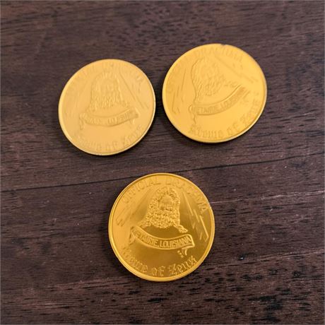 Mardi Gras Doubloons From New Orleans Krewe of Zeus