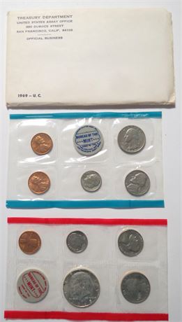 1969 Uncirculated Coin Set