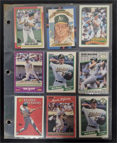 Mark McGwire Card Lot
