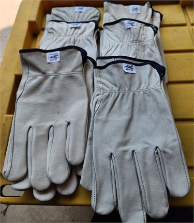 Roadmaster Leather Work Gloves L/XL Men's (6 pairs)