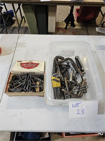 Large Lot Of Mixed Allen Wrenches