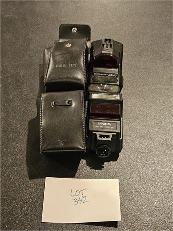 Minolta Maxxum 3200 I & 2800 AF Camera Flashes