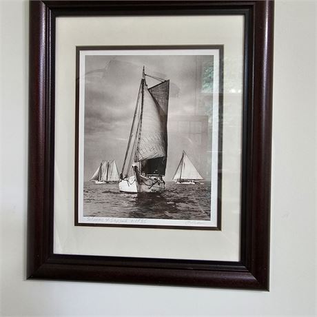 Sailboat Art-"Schooners & Skipjack, Cheseapeake Bay" Signed Print