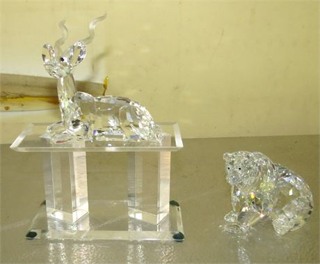 Crystal Bear & Antelope