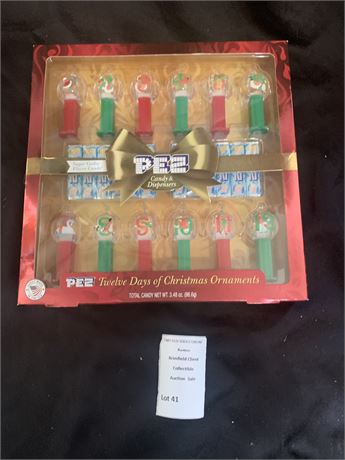 PEZ 12 Days of Christmas Candy Dispenser Set - Sugar Cookie Flavored Candy