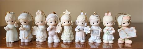 1990's Precious Moments Ornaments w/Boxes