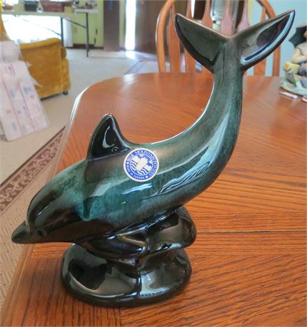 Blue Mountain Pottery Dolphin Figurine