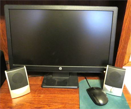 HP Monitor, Speakers, Mouse