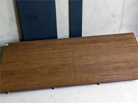 Dark Wood Laminate Folding Dining Table Extension Leaf/Tabletop Lot of 3