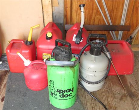 Gas Cans, Sprayers