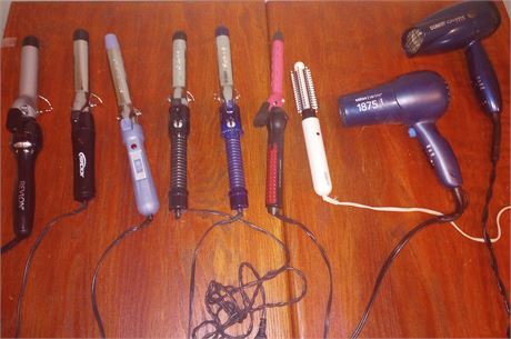 Curling Irons, Blow Dryers