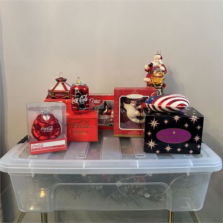 Coca-Cola Blown Glass Ornaments & More!