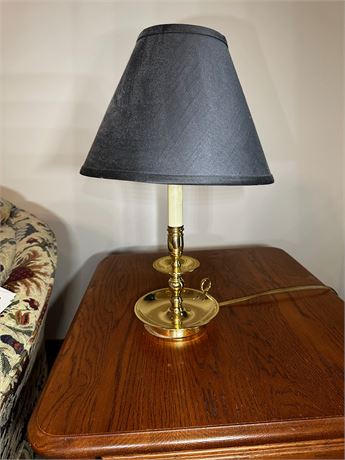 Brass Candlestick Style Lamp