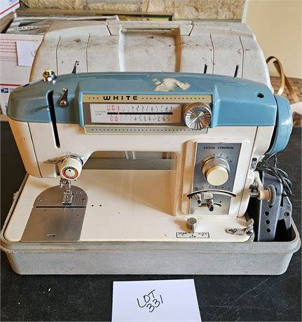 White Portable Sewing Machine