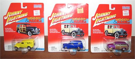 Johnny Lightning Woody's & Panels Die-cast Cars