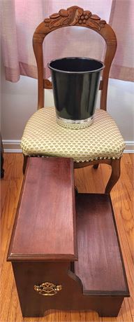 Chair, Bedside Steps, Small Trashcan