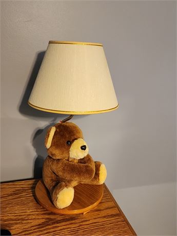 Musical Plush Teddy Bear Lamp