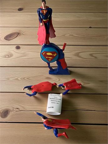 Flying Heroes Superman Action Figure & 2016 McDonald's Happy Meal Figure Toys