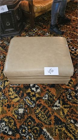 Hancock & Moore Leather Ottoman Tan Color