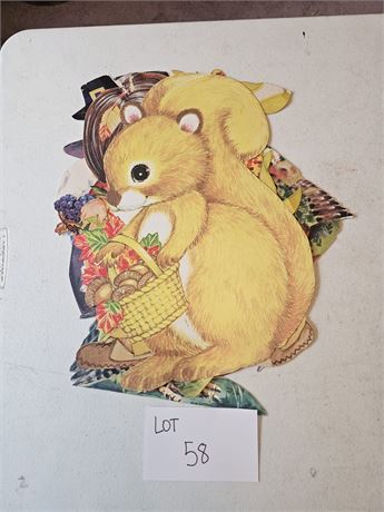 Vintage Mixed Die Cut Thanksgiving Wall Hangings-Eureka, USA & More