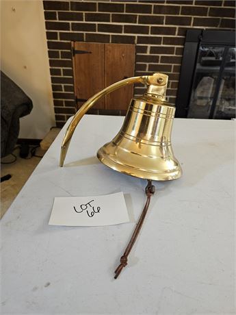 Large Polished Brass Fire Bell