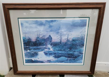 Framed Print: "Twilight At Blue Ridge"