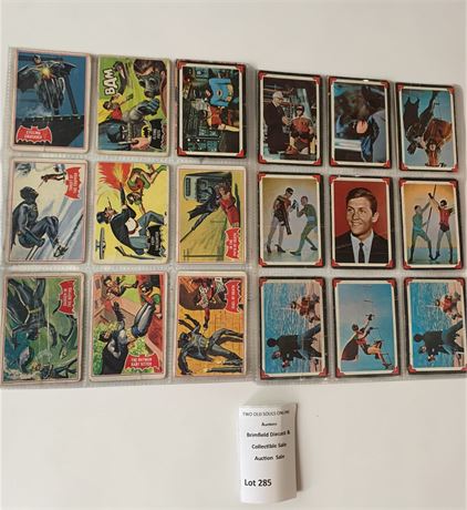 1966 Topps Red Bat Batman Trading Card Set From TV Series