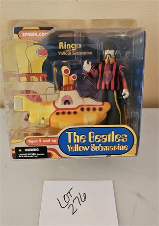2004 The Beatles "Yellow Submarine"  Ringo W/ Yellow Sub Fig In Box