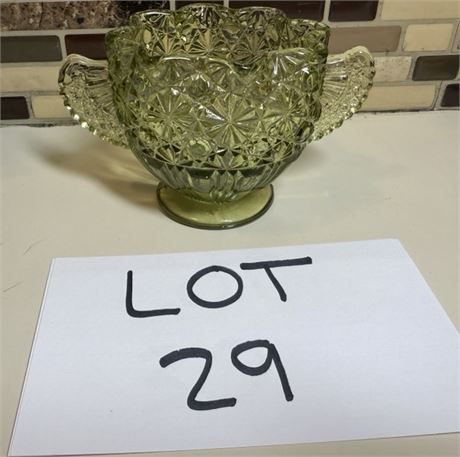 Vintage Fenton Glass Sugar Bowl