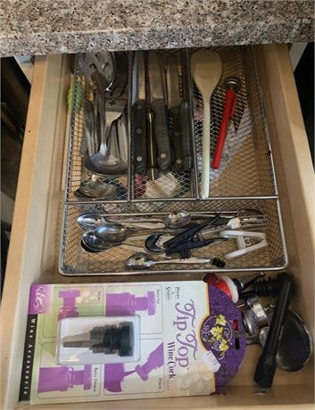 Kitchen Drawer Cleanout - Slitzer Stainless Steel Knife, Flatware, Utensils