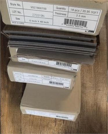 Shaw Premium Luxury Vinyl Plank Flooring Boxes - 13 Full Boxes, 1 Open
