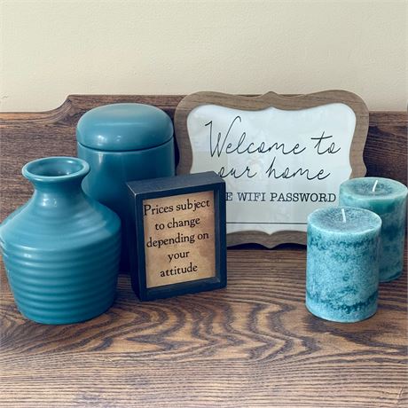 Mixed Decorator’s Bundle - Candles, Plaques, Ceramics…