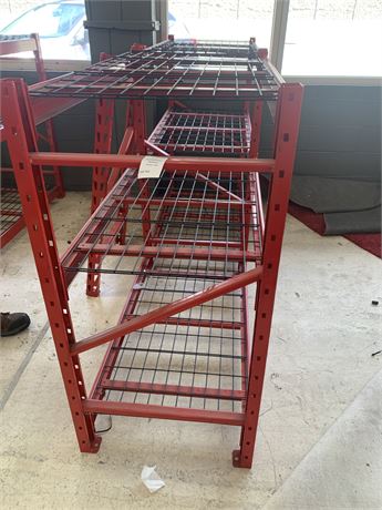 Metal Pallet Racking - 2 Sections
