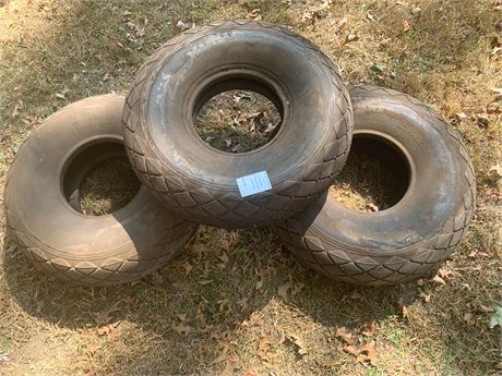 Rubber Helicopter Tire Lot of 3