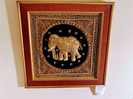 Thai Tapestry Elephant Wall Art