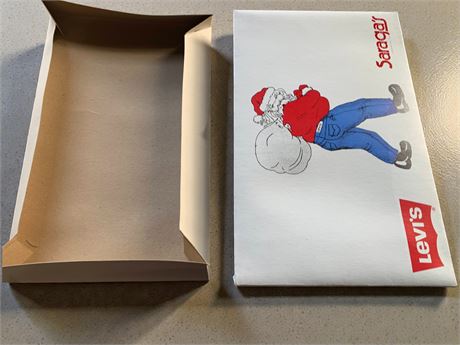 Super Flip Levi's Santa Clothing Box Lot of 4 Cases Total (100 Per Box)