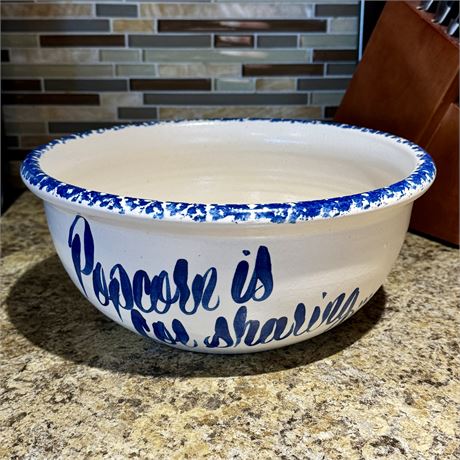 Large Stoneware Popcorn - 11.25" x 5"T